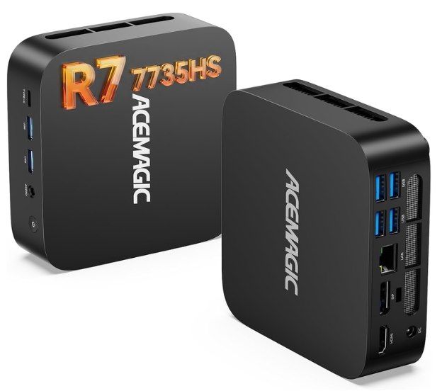 🖥️ ACEMAGIC M1 Mini PC mit Ryzen 7 7735HS, 24GB LPDDR5 & 512GB für 373,21€ (statt 499€)