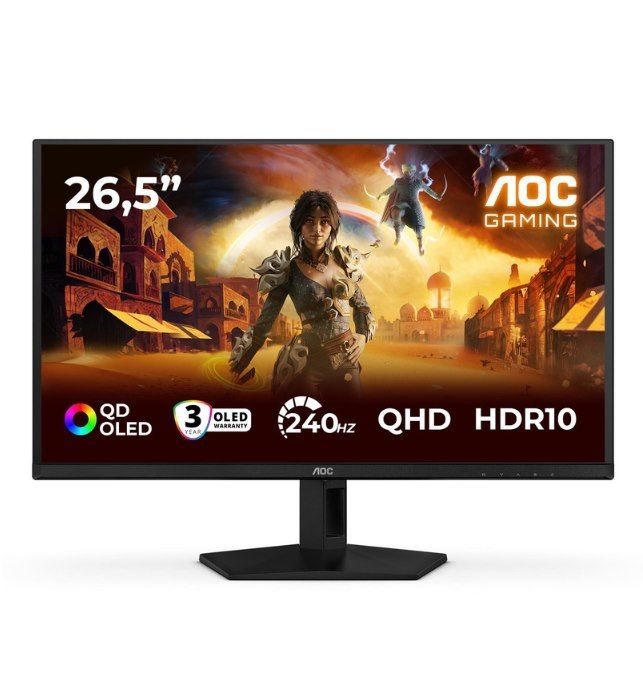 🖥️ AOC Q27G41ZDF – 26,5″ 240 Hz QHD QD-OLED Gaming Monitor für 289€ (statt 339€)