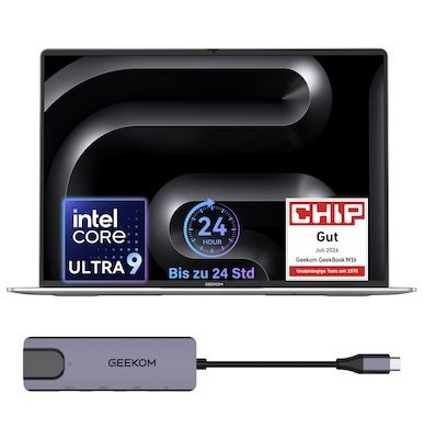 💻 GeekBook M16 Laptop mit Intel U9 für 729€ (statt 850€)
