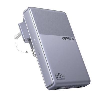 🔌 UGREEN USB-C Slim-Netzteil, 65W für 34,99€ (statt 40€)