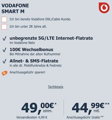 🍏 Apple iPhone 17 für 49€ + Vodafone Allnet unlimited 5G für 44,99€ mtl. + 115€ Bonus