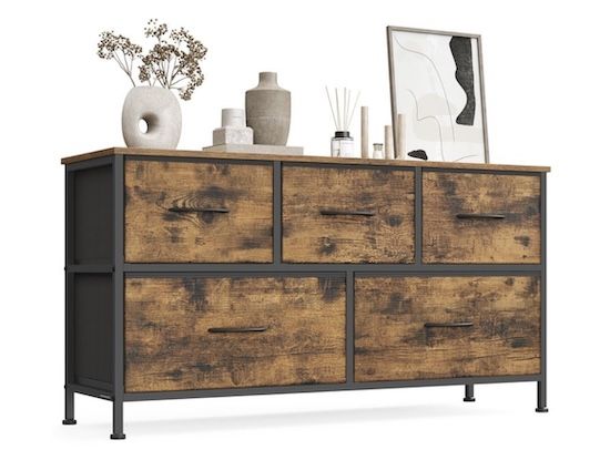 Songmics Bellah Vintage-Kommode mit 5 Schubladen ab 26,99€ (statt 40€) Songmics Bellah Vintage Kommode mit 5 Schubladen ab 26,99€ (statt 40€)
