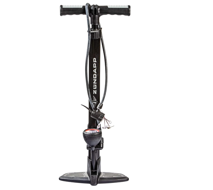 🚴‍♀️🌬️ Zündapp Standluftpumpe für Fahrad & Co. + viele Ventile für 9,99€ (statt 25€)