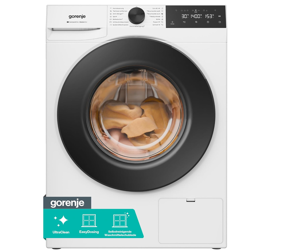 💦👕 Gorenje WGAM474A Waschmaschine Steam 7kg/1.400U/min. für 319€ (statt 379€)