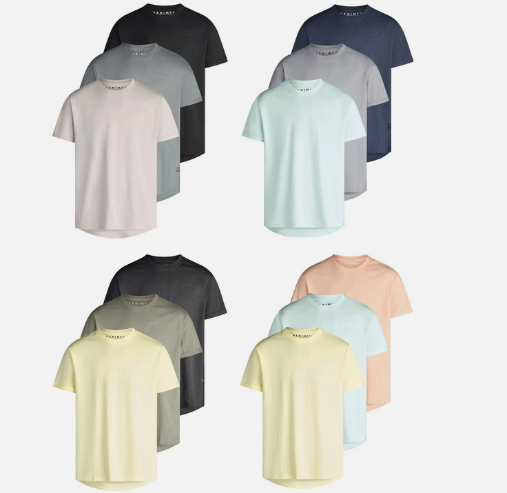 👕👕👕 Denimfy DFDiego 3er Set Rundhals Herren T-Shirts für 29,99€ (statt 40€)