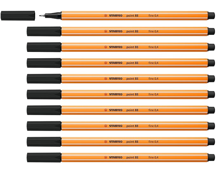 🖋️ 10er Pack STABILO Fineliner point 88 Stifte in Schwarz für 3,99€ (statt 11€) 🖋️ 10er Pack STABILO Fineliner point 88 Stifte in Schwarz für 3,99€ (statt 11€)