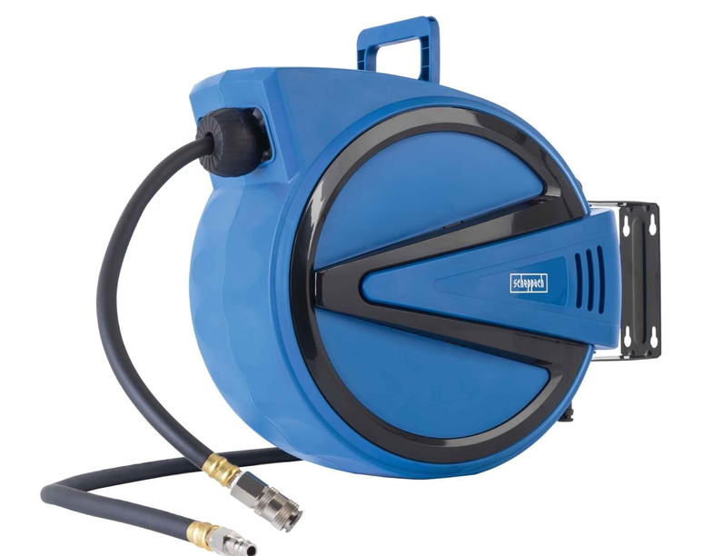 ⚒️ Scheppach AHR15 automatischer Druckluftschlauch Aufroller 15m für 44,99€ (statt 109€)