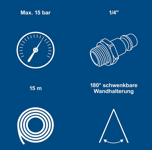 ⚒️ Scheppach AHR15 automatischer Druckluftschlauch Aufroller 15m für 44,99€ (statt 109€) ⚒️ Scheppach AHR15 automatischer Druckluftschlauch Aufroller 15m für 44,99€ (statt 109€)
