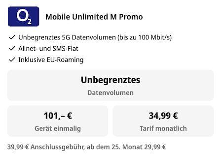 🔥 Google Pixel 11 Pro für 101€ + o2 unlimited 5G für 34,99€ mtl.