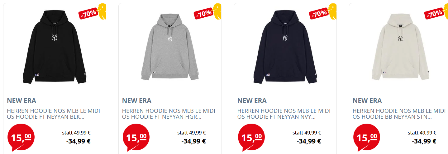🧥 New Era MLB NY Herren Hoodie für je 20,99€ (statt 32€) 🧥 New Era MLB NY Herren Hoodie für je 20,99€ (statt 32€)