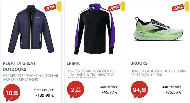 👕 Picksport RambZamba Sale ab 0,77€ - Shirts, Jacken, Oberteile, Schuhe & mehr 💥 👕 Picksport RambZamba Sale ab 0,77€ Shirts, Jacken, Oberteile, Schuhe & mehr 💥