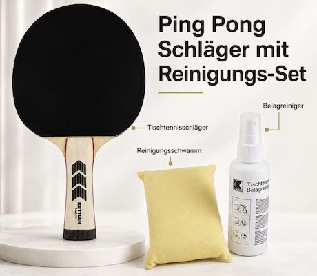 🏓 2x Kettler Premium Tischtennisschläger + 2x Reinigungsset für 29,99€ (statt 54€) 🏓 2x Kettler Premium Tischtennisschläger + 2x Reinigungsset für 29,99€ (statt 54€)
