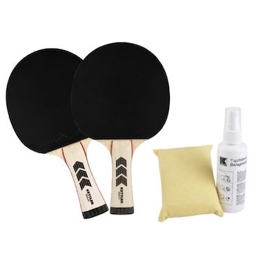 🏓 2x Kettler Premium Tischtennisschläger + 2x Reinigungsset für 29,99€ (statt 54€)
