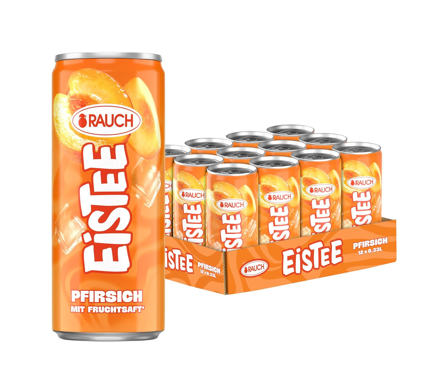 Krass! 🍑 12x Rauch Eistee Pfirsich 330ml für 8,78€ (statt 13€) inkl. Pfand – effektiv nur 5,78€ ‼️