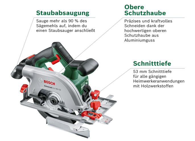 🪚 Bosch UniversalCirc 18V-53 Akku-Kreissäge Solo Version für 66,29€ (statt 81€) 🪚 Bosch UniversalCirc 18V 53 Akku Kreissäge Solo Version für 66,29€ (statt 81€)