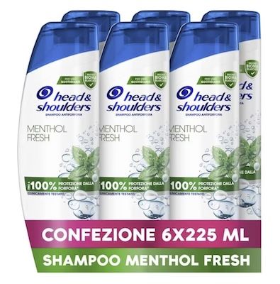 🧴 6x Head & Shoulders Menthol Fresh Anti-Schuppen-Shampoo, 250 ml ab 10,26€ (statt 21€)