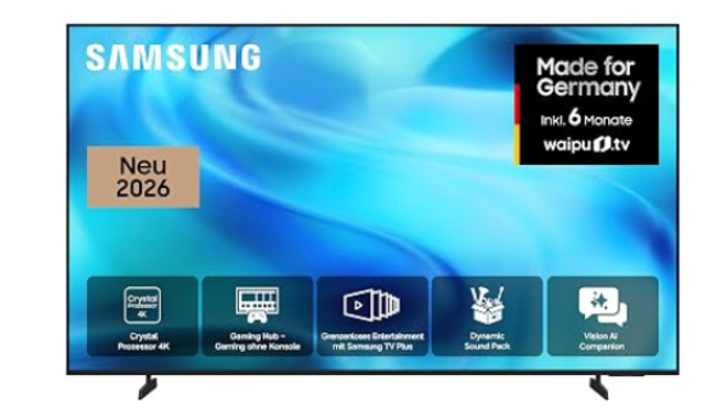📺 Samsung Crystal U7099H 65 Zoll UHD smart TV mit AI Companion für 566,10€ (statt 664€) 📺 Samsung Crystal U7099H 65 Zoll UHD smart TV mit AI Companion für 566,10€ (statt 664€)