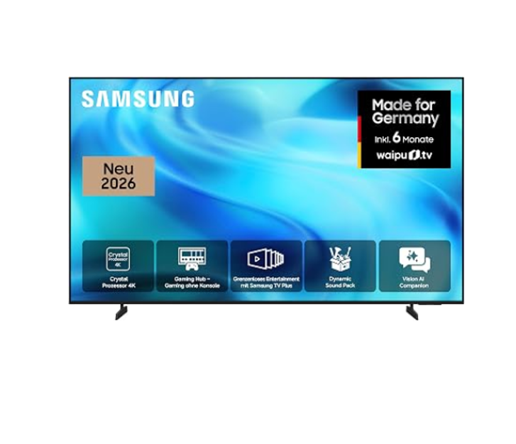 📺 Samsung Crystal U7099H 65 Zoll UHD smart TV mit AI Companion für 566,10€ (statt 664€)