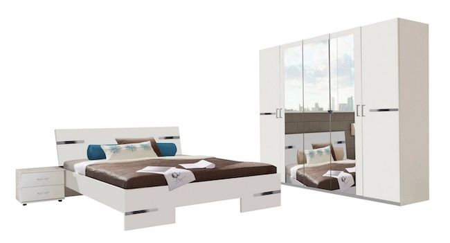 🛌 WIMEX Schlafzimmer-Set 🛌 WIMEX Schlafzimmer Set Anna mit Schrank, Bett und Nachttische für 508,25€ (statt 609€)