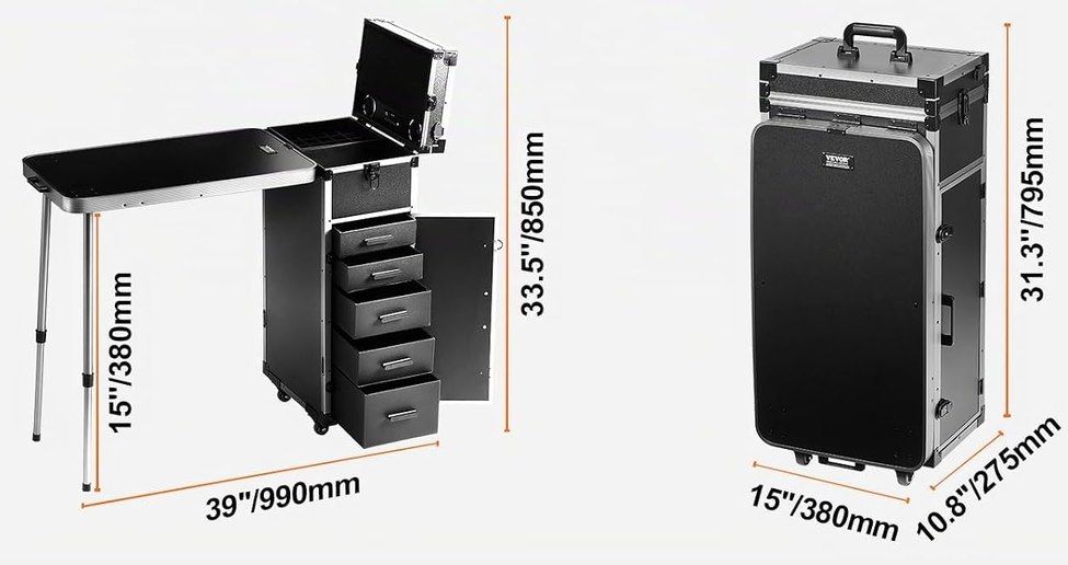💄💅VEVOR Professioneller Kosmetikkoffer aus Aluminium mit Werkbank für 191€ (statt 225€) 💄💅VEVOR Professioneller Kosmetikkoffer aus Aluminium mit Werkbank für 191€ (statt 225€)