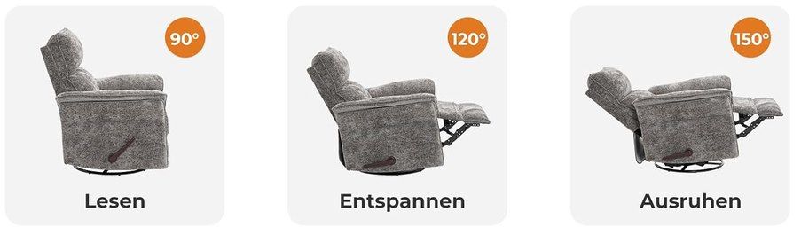 💺 30% Rabatt auf Rhevoy Fernsehsessel mit Liegefunktion z.B. in Grau für 157,93€ (statt 226€) 💺 30% Rabatt auf Rhevoy Fernsehsessel mit Liegefunktion z.B. in Grau für 157,93€ (statt 226€)
