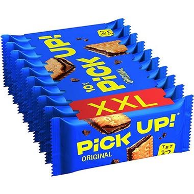 🍪 10er Pack PiCK UP! Original Keksriegel mit Milchschokolade ab 4,38€ (statt 7€)