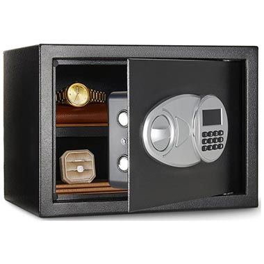 🔐 Amazon Basics Digitaler Stahl-Tresor, 14L für 45,36€ (statt 57€)