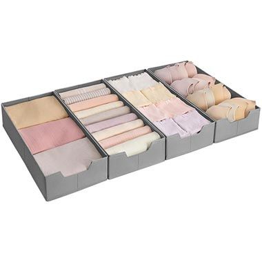 🗃️ 4er Set Songmics Schubladen-Organizer, faltbar für 11,69€ (statt 23€)