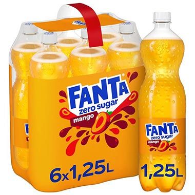 🥭 6 x 1,25L Fanta Zero Mango Limonade ab 6€ (statt 10€) – 1€ pro Flasche