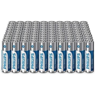 🔋 100er Pack Philips Ultra AA Alkali Batterien für 22,18€ (statt 35€) – 0,22€ pro Batterie