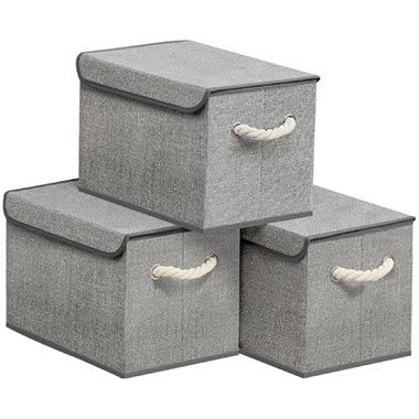 🗃️ 3er Set Songmics Aufbewahrungsbox mit Deckel für 14,53€ (statt 18€)