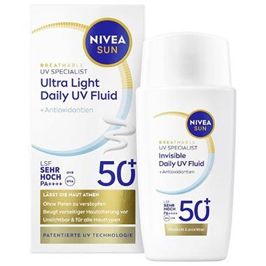 ☀️ 2x Nivea Sun Sonnenschutz Fluid LSF 50+ ab 17,84€ (statt 28€)