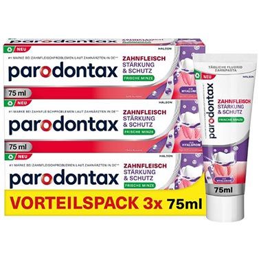 🪥 3er Pack Parodontax frische Minze Zahnpasta ab 12,95€ (statt 18€)