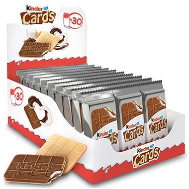 🍫 30er Pack Kinder Cards mit je 2 Stück für 11,99€ (statt 19€)