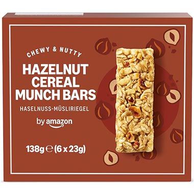 🌰 4 x 6er Pack by Amazon Haselnuss-Müsliriegel ab 7,31€ (statt 10€) – 0,30€ pro Riegel