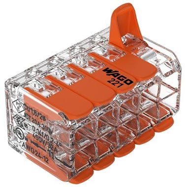 🔌 5er Pack WAGO 221-420 Verbindungsklemmen, 10 Leiter bis 4mm² ab 8,45€ (statt 13€)