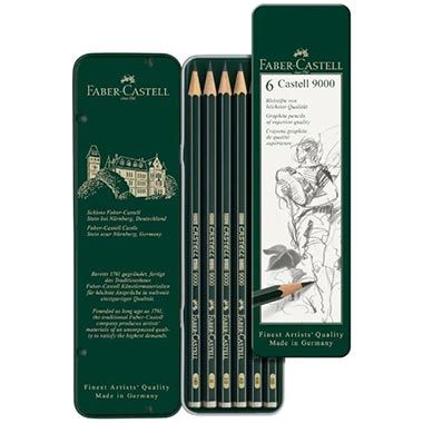 ✍🏻 6er Set Faber-Castell 9000 Bleistifte im Metalletui für 6,84€ (statt 10€)