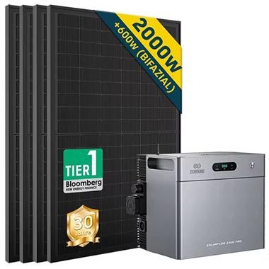 🏠 Zendure SolarFlow 2400 Pro mit 2400Wh Speicher + 2.000W Paneele für 917,80€ (statt 1.100€)