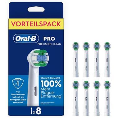 🪥 8er Pack Oral-B Aufsteckbürsten PRO Precision Clean ab 18€ (statt 23€)