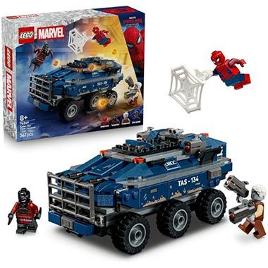 🕷️ LEGO 76349 Marvel Spider-Man Jagt den Gefängnistransporter für 32,99€ (statt 40€)