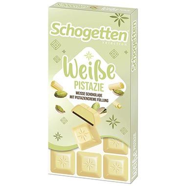 🍫 4x Schogetten Weiße Pistazie Schokolade ab 6€ (statt 8€)