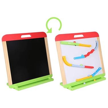 🖌️ SpielMaus 3-in-1 Kinder Tafel mit Kugelbahn für 19,99€ (statt 30€)