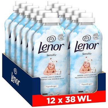 🫧 12 x 38WL Lenor Weichspüler Sensitiv ab 26€ (statt 36€)