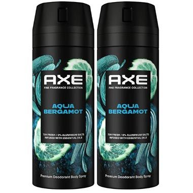 🌺 2er Pack Axe Premium Bodyspray Aqua Bergamot Deo ab 9€ (statt 12€)