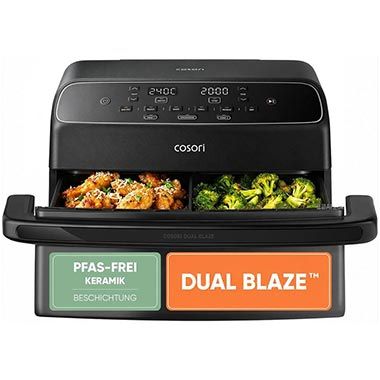 🍟 Cosori Dual Blaze Twinfry Compact Airfryer mit 8,6L für 159,99€ (statt 190€)