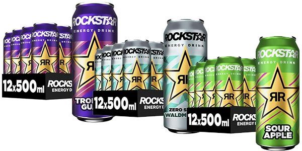 🥤 Amazon: 12er Packs Rockstar Energy Dosen in versch. Sorten je 9€ (statt 18€) - 0,75€ pro Dose 🥤 Amazon: 12er Packs Rockstar Energy Dosen in versch. Sorten je 9€ (statt 18€) 0,75€ pro Dose