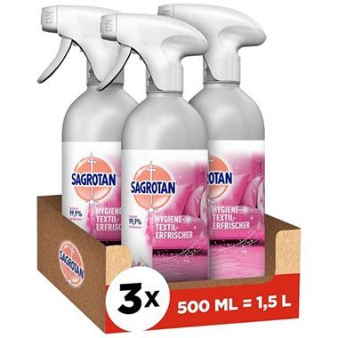 🛋️ 3er Pack Sagrotan Hygiene-Textilerfrischer Wasserlilie für 9,49€ (statt 12€) 🛋️ 3er Pack Sagrotan Hygiene Textilerfrischer Wasserlilie für 9,49€ (statt 12€)