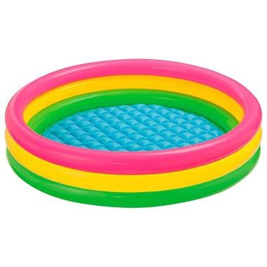 🏊🏼 Intex Sunset Glow Aufblasbarer Pool, 114x25cm für 9,50€ (statt 14€)