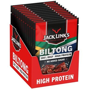 🥓 12er Pack Jack Links Biltong Jerky Original ab 28,82€ (statt 42€)