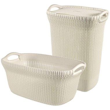 🧺 2er Set Curver Wäschebox & Wäschekorb, 57L/40L für 34,99€ (statt 50€)